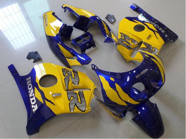 1991-1998 Blue Yellow Honda CBR250RR MC22 Motor Bike Fairings for Sale