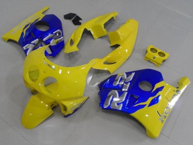 1991-1998 Yellow Blue Honda CBR250RR MC22 Motorbike Fairing Kits for Sale