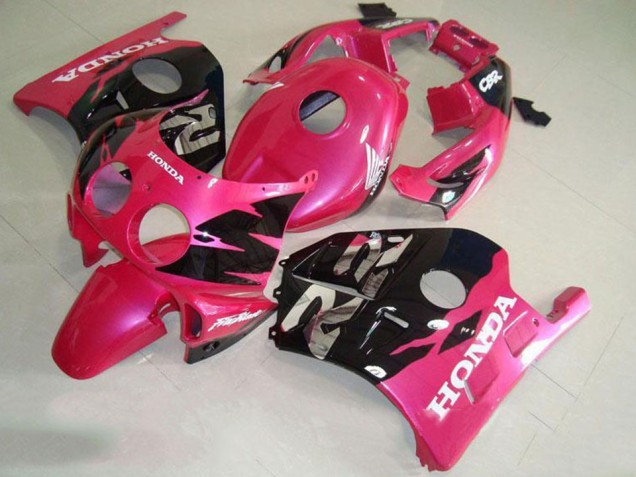 1991-1998 Black Pink Honda CBR250RR MC22 Motorbike Fairing for Sale