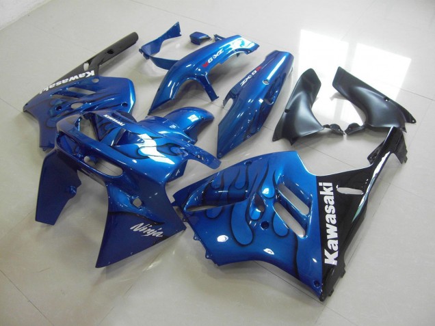 1994-1997 Blue Black Flame Kawasaki ZX9R Motor Bike Fairings for Sale