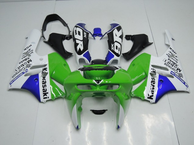 1994-1997 Green White Kawasaki ZX9R Motorcycle Fairings Kits for Sale