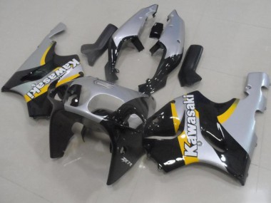 1996-2003 Silver and Black Kawasaki ZX7R Motorcylce Fairings for Sale