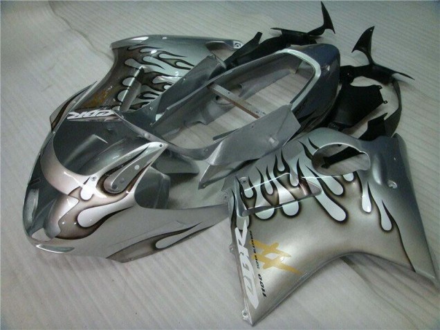 1996-2007 Flame Silver Grey Honda CBR1100XX Motorcycle Fairings Kits for Sale