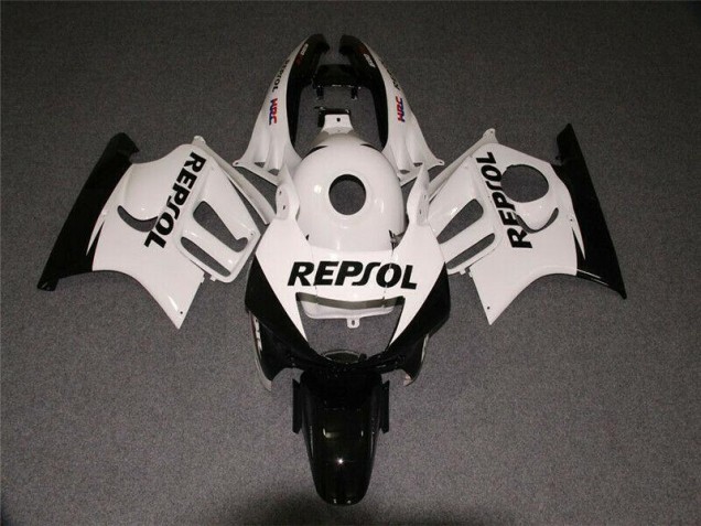 1995-1998 White Black Repsol Honda CBR600 F3 Motorcycle Bodywork for Sale