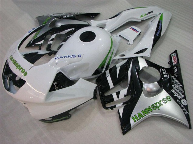 1995-1998 White Green Hannspree Honda CBR600 F3 Motorcycle Fairings Kit for Sale