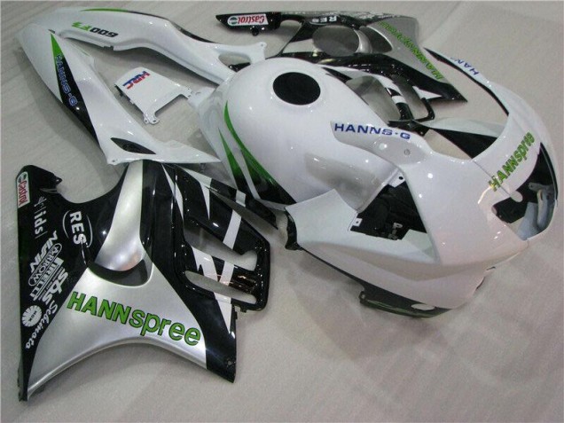 1995-1998 White Green Hannspree Honda CBR600 F3 Motorcycle Fairings Kit for Sale