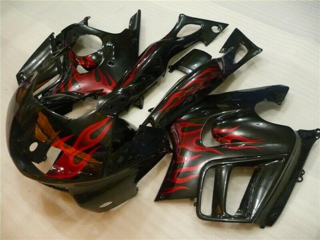 1995-1998 Black Red Flame Honda CBR600 F3 Motorcycle Fairing for Sale