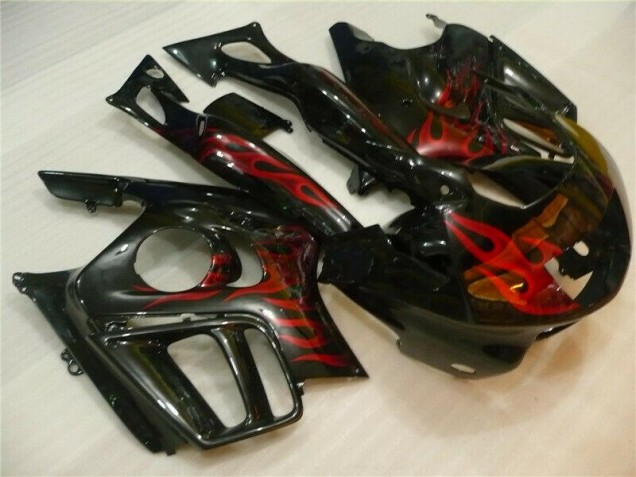 1995-1998 Black Red Flame Honda CBR600 F3 Motorcycle Fairing for Sale