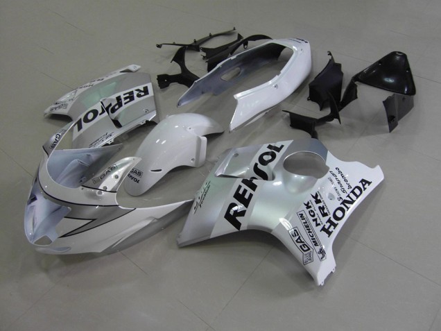 1996-2007 White Repsol Honda CBR1100XX Motorbike Fairings for Sale