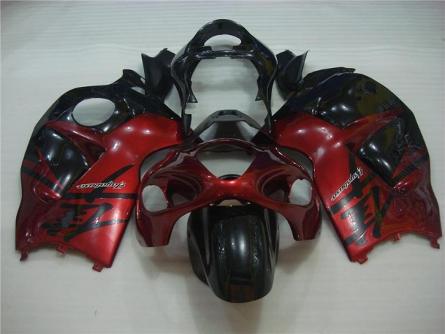 1996-2007 Red Black Suzuki GSXR 1300 Hayabusa Motorcycle Fairing Kit for Sale