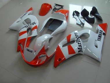 1998-2002 White Red Marlboro Yamaha YZF R6 Motorbike Fairing for Sale