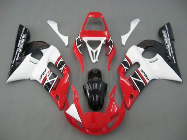 1998-2002 Red White Black Yamaha YZF R6 Motorcycle Fairings Kits for Sale