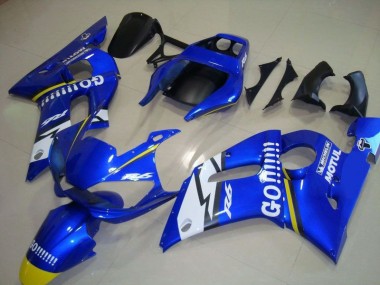 1998-2002 Blue Go Motul Yamaha YZF R6 Motorbike Fairing Kits for Sale