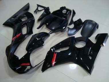 1998-2002 Glossy Black Red Decals Yamaha YZF R6 Motorcycle Fairings Kits for Sale