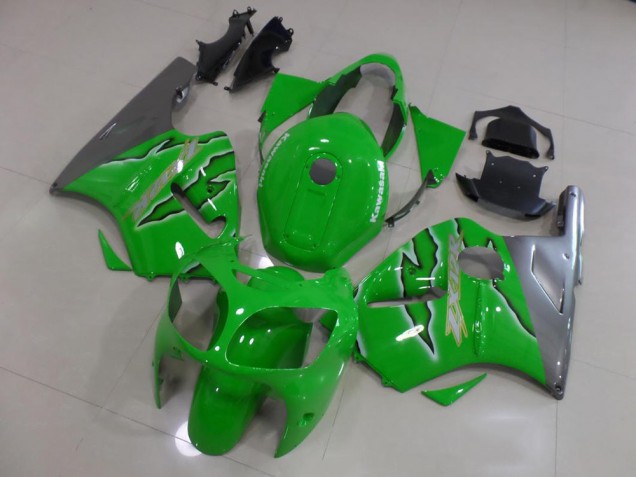 2000-2001 Green Flame Kawasaki ZX12R Bike Fairings for Sale