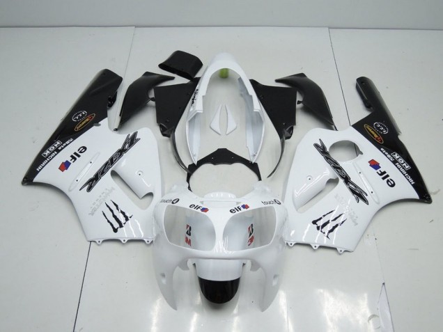 2000-2001 White Monster Kawasaki ZX12R Bike Fairing for Sale