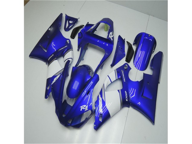 2000-2001 Blue White Yamaha YZF R1 Motorcycle Fairings for Sale