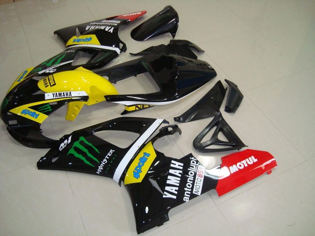 2000-2001 Yellow Monster Yamaha YZF R1 Motorcycle Fairings Kits for Sale