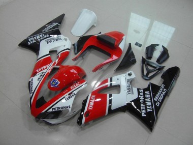 2000-2001 Red White Yamalube Yamaha YZF R1 Motorcycle Fairing for Sale