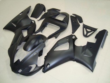 2000-2001 Matte Black Yamaha YZF R1 Motorcycle Fairing Kit for Sale