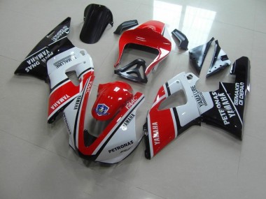 2000-2001 Red White Yamalube Race Yamaha YZF R1 Motorcycle Fairings Kits for Sale