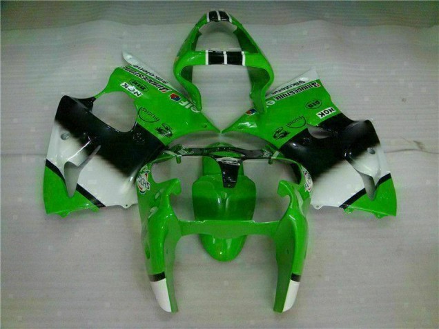 2000-2002 Green Black Kawasaki ZX6R Motorbike Fairing for Sale