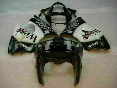 2000-2002 Black West Ninja Kawasaki ZX6R Motorcycle Fairings Kits for Sale