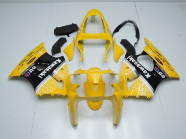 2000-2002 Yellow Arrow Kawasaki ZX6R Motorcylce Fairings for Sale