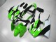 2000-2002 Green White Black Kawasaki ZX6R Bike Fairing Kit for Sale