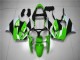 2000-2002 Green White Black Kawasaki ZX6R Bike Fairing Kit for Sale