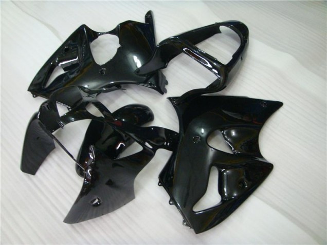 2000-2002 Glossy Black Kawasaki ZX6R Motorbike Fairing Kits for Sale