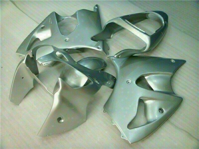 2000-2002 Silver Kawasaki ZX6R Replacement Fairings for Sale