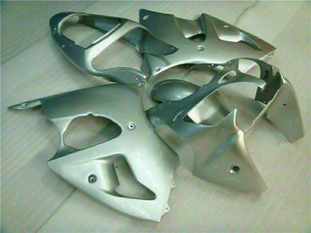 2000-2002 Silver Kawasaki ZX6R Replacement Fairings for Sale