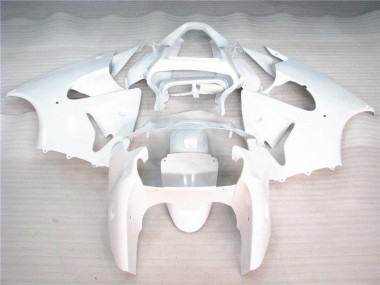 2000-2002 Glossy White Kawasaki ZX6R Bike Fairing for Sale