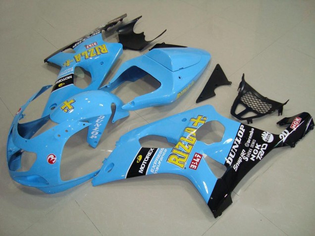 2000-2002 Light Blue Black Suzuki GSXR 1000 Motor Fairings for Sale