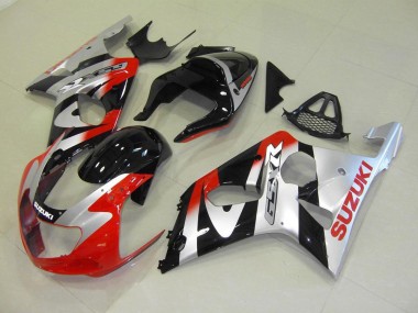 2000-2002 Red Silver Suzuki GSXR 1000 Motorcycle Fairings for Sale