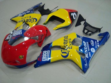 2000-2002 Red Yellow Blue Corona Race Suzuki GSXR 1000 Motorbike Fairings for Sale