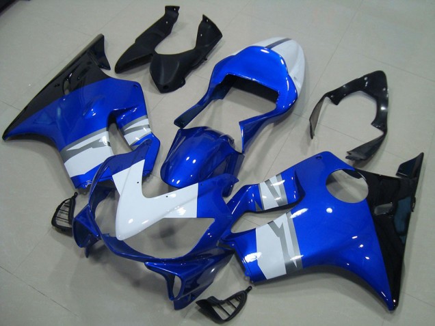 2001-2003 White Blue Black Honda CBR600 F4i Bike Fairing Kit for Sale