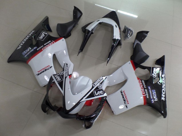 2001-2003 White Black Carrera Lee Honda CBR600 F4i Motorcycle Fairings Kits for Sale