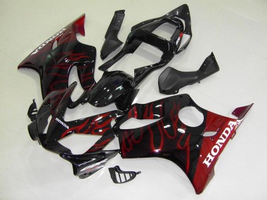 2001-2003 Red Flame Honda CBR600 F4i Motorcycle Replacement Fairings for Sale