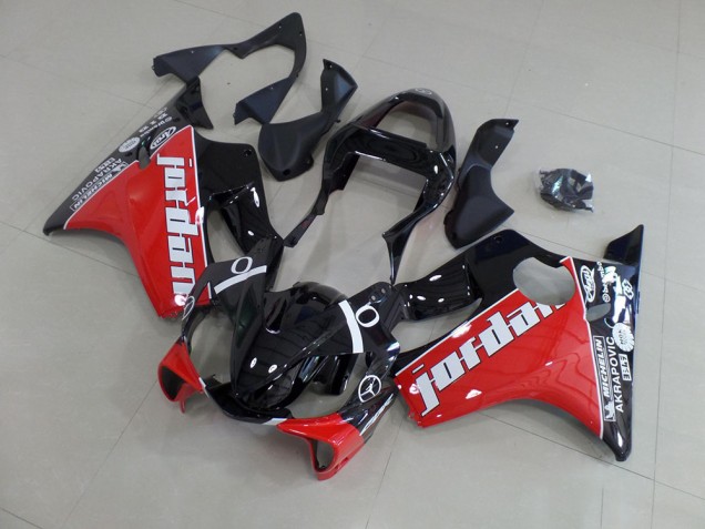 2001-2003 Red Jordan Honda CBR600 F4i Replacement Fairings for Sale