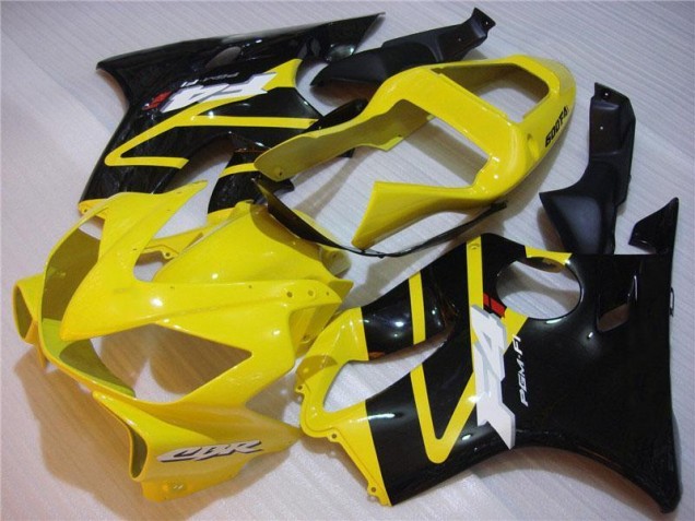 2001-2003 Yellow Black Honda CBR600 F4i Motorbike Fairing Kits for Sale