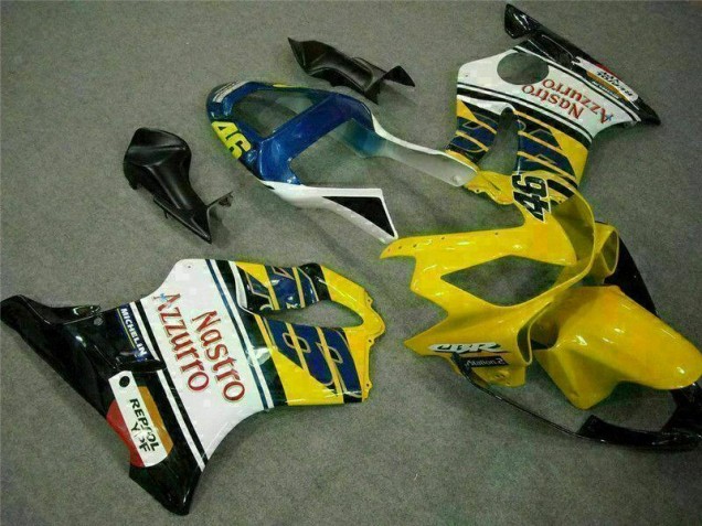 2001-2003 Yellow White Honda CBR600 F4i Moto Fairings for Sale