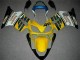 2001-2003 Yellow White Honda CBR600 F4i Moto Fairings for Sale