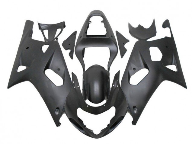 2001-2003 Matte Black Suzuki GSXR 600/750 Motorcycle Fairings Kit for Sale