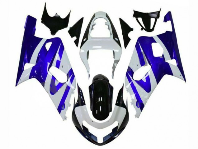 2001-2003 Blue White Suzuki GSXR 600/750 Motorcylce Fairings for Sale