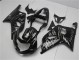 2001-2003 Black White Flame Suzuki GSXR 600/750 Motorcycle Fairing Kits for Sale