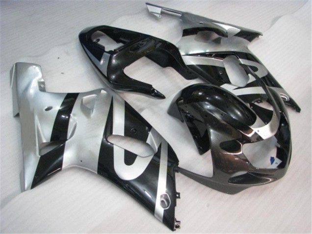 2001-2003 Silver Black Suzuki GSXR 600/750 Bike Fairings for Sale