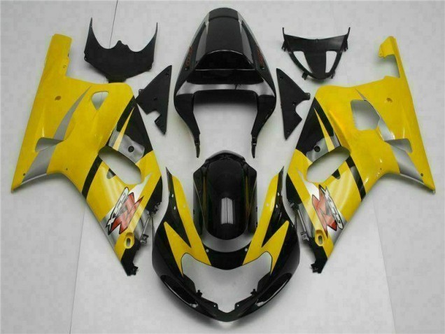 2001-2003 Yellow Suzuki GSXR 600/750 Replacement Motorcycle Fairings for Sale