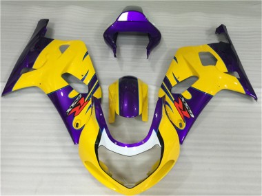 2001-2003 Yellow Suzuki GSXR 600/750 Replacement Motorcycle Fairings & Plastics for Sale